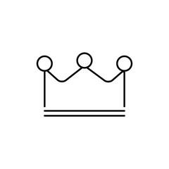Crown icon thin line