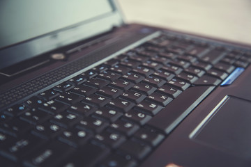 black notebook keyboard