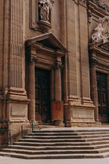 Obraz premium Beautiful and historic architecture of the streets of Florence in Italy