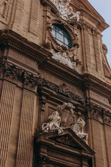Beautiful and historic architecture of the streets of Florence in Italy