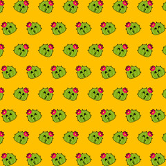 Cactus - emoji pattern 16