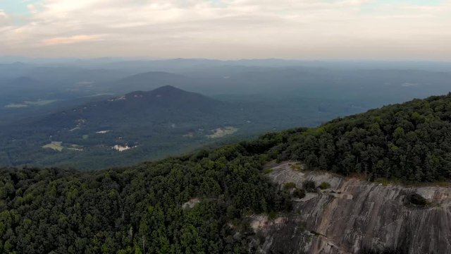 Drone footage flying over and around Yonah Mt. in Georgia.
