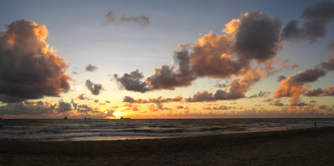 Beautiful Sunrise off Fort Lauderdale Beach, South Florida