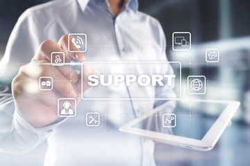 Technical Support and Customer Service. Business and Technology concept.