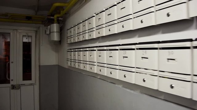 Postage mail boxes in one of oldest apartment