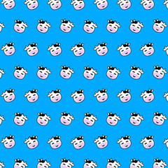Cow - emoji pattern 18
