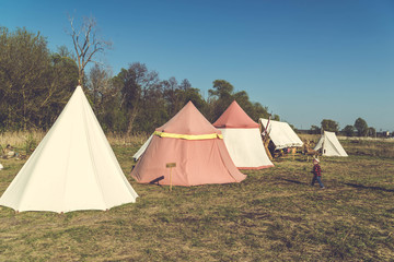 tent in the forest