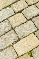 background stone gray paving stone hard surface part of city square close-up background urban