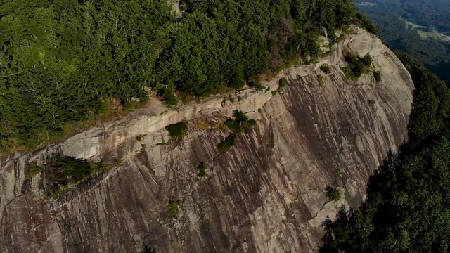 Drone footage flying over and around Yonah Mt. in Georgia.