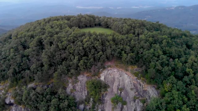 Drone footage flying over and around Yonah Mt. in Georgia.