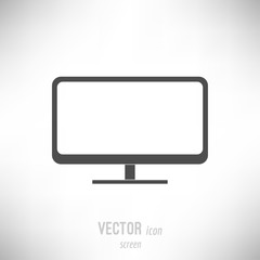Flat icon - screen, monitor, computer, television