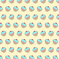Cupcake - emoji pattern 51