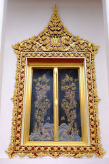  Thai Royal Sanctuary window from Wat Chaloem Phra Kiat Worawihan