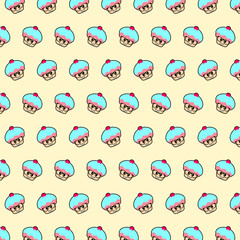 Cupcake - emoji pattern 78