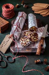 Christmas Chocolate Salami