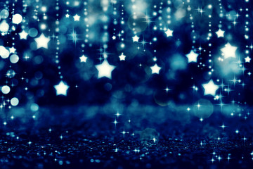 Obraz premium Beautiful shiny stars with abstract light background
