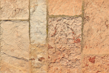 Old Stone Wall Background of a medieval Church, Spain