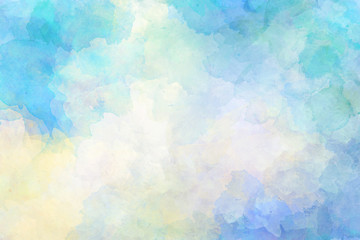 Fototapeta premium Light blue watercolor background