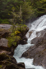 Naklejka na ściany i meble Cantaros Waterfall in Nahuel Huapi National Park, Patagonia, Argentina