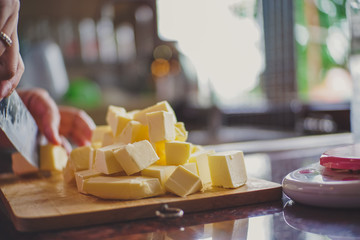 Butter cube for home bakery.