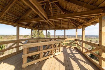 old wooden countryside house architecture details