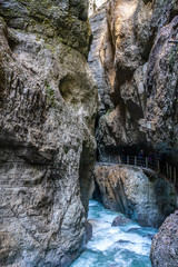 Obraz premium Deutschland - Bayern - Garmisch-Partenkirchen - Partnachklamm 