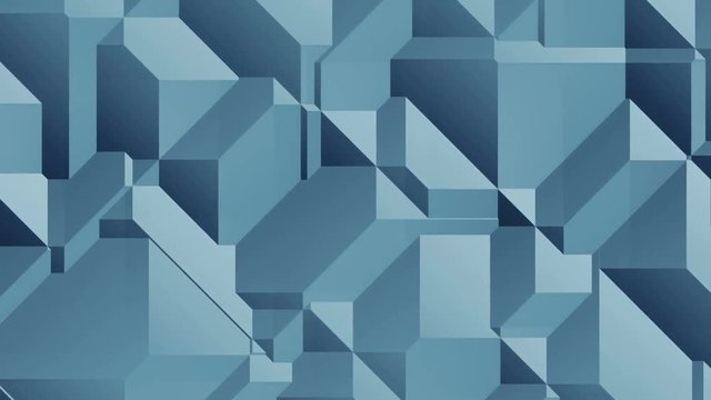Johan - 60fps 4k Blue Geometric Texture Video Background Loop // Another interestingly evolving texture with unusual shapes and sharp edges, tinted blue.