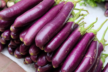 Pile of vetgetable in the morning market of Luang Prabang, Laos