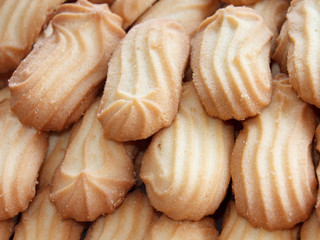 assorted coffee confectionery cookies with butter flavor