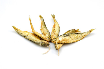 Fototapeta premium Dry fish Alburnus belvica , famous tzironka from Prespa,Macedonia,image