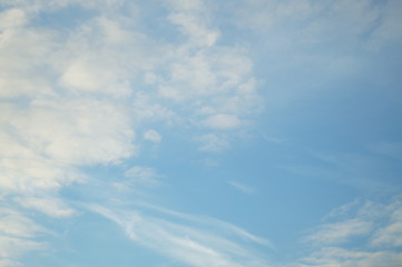 Naklejka na ściany i meble blue sky with clouds in december background