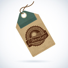 Craft chocolate label design template