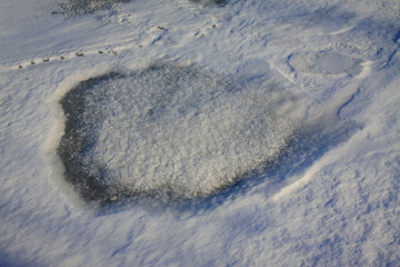 Winter scenery Snow texture