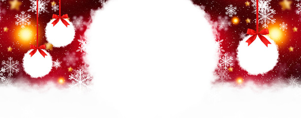 Red sparkling background with stars and snowflakes, the magical atmosphere of the Christmas holidays. Red bokeh background with snowflakes. Empty winter background, snowy, celebratory, sparks and star