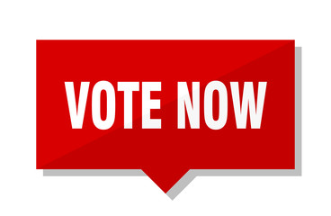vote now red tag
