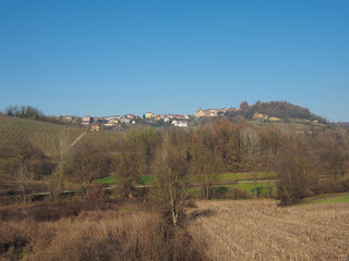 View of the city of Monta D'alba - obrazy, fototapety, plakaty