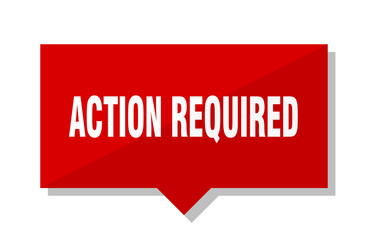 action required red tag