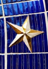 Gold ceramic star