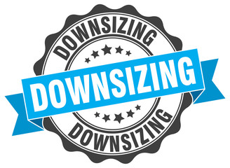 downsizing stamp. sign. seal