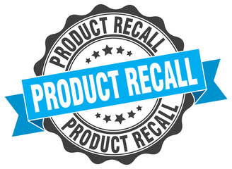 product recall stamp. sign. seal