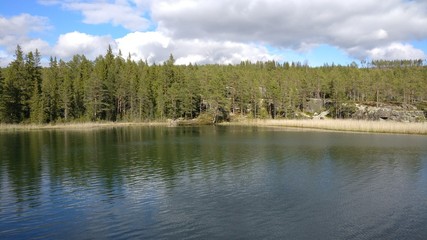 Beautiful nature in northern Sweden.