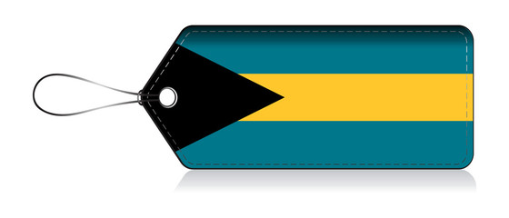 Bahamas flag , Label of Product made in Bahamas © VectorPart