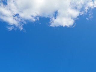 Blue sky with white clouds