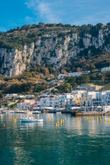 Fototapeta na wymiar Marina Grande, in Capri, Italy