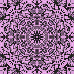 Abstract mandala graphic design decorative elements isolated on color background for abstract concepts