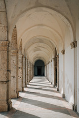 Fototapeta na wymiar Arches at Certosa di San Giacomo, in Capri, Italy