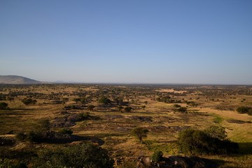 Fototapeta na wymiar die weite der serengeti