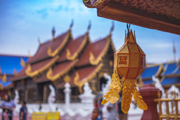 lamp in thai temple