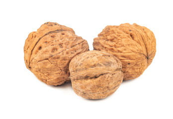 Three large walnuts