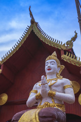 Status in Thai temple Sukhothai 